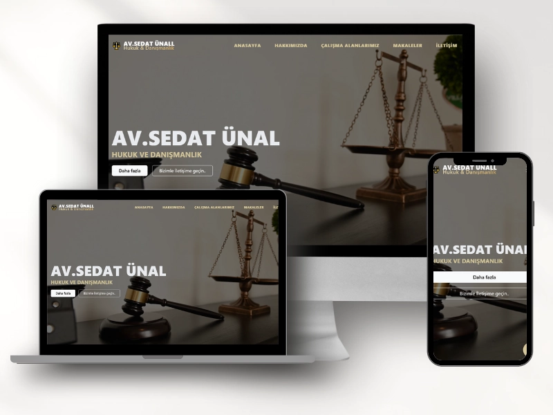 Avukat Sedat Ünal – SEO Uyumlu ve Profesyonel Web Sitesi